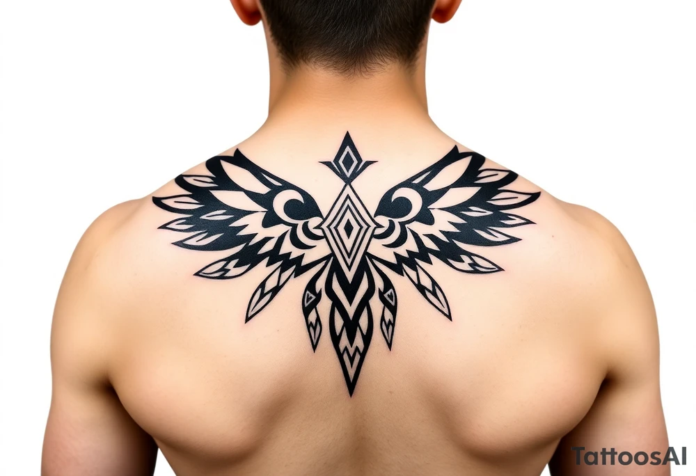 Native cherokee tribal for shoulder tattoo idea
