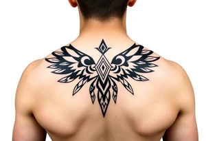 Native cherokee tribal for shoulder tattoo idea