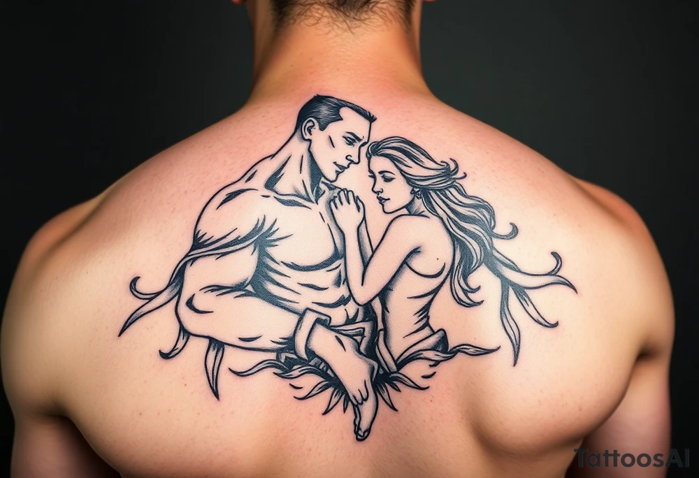swinger lifestyle with color tattoo idea