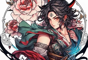 Demon Slayer the anime tattoo idea