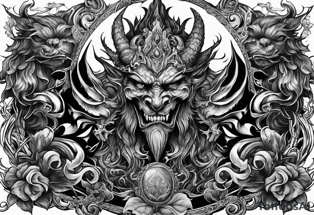 demons and fears tattoo idea