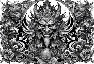 demons and fears tattoo idea