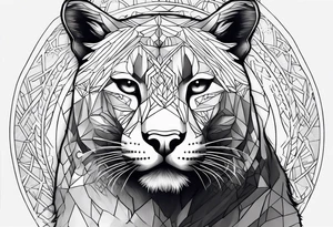 Bosque puma oso negro tattoo idea