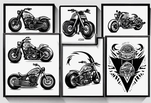 Motorcycle exhaust tattoo idea