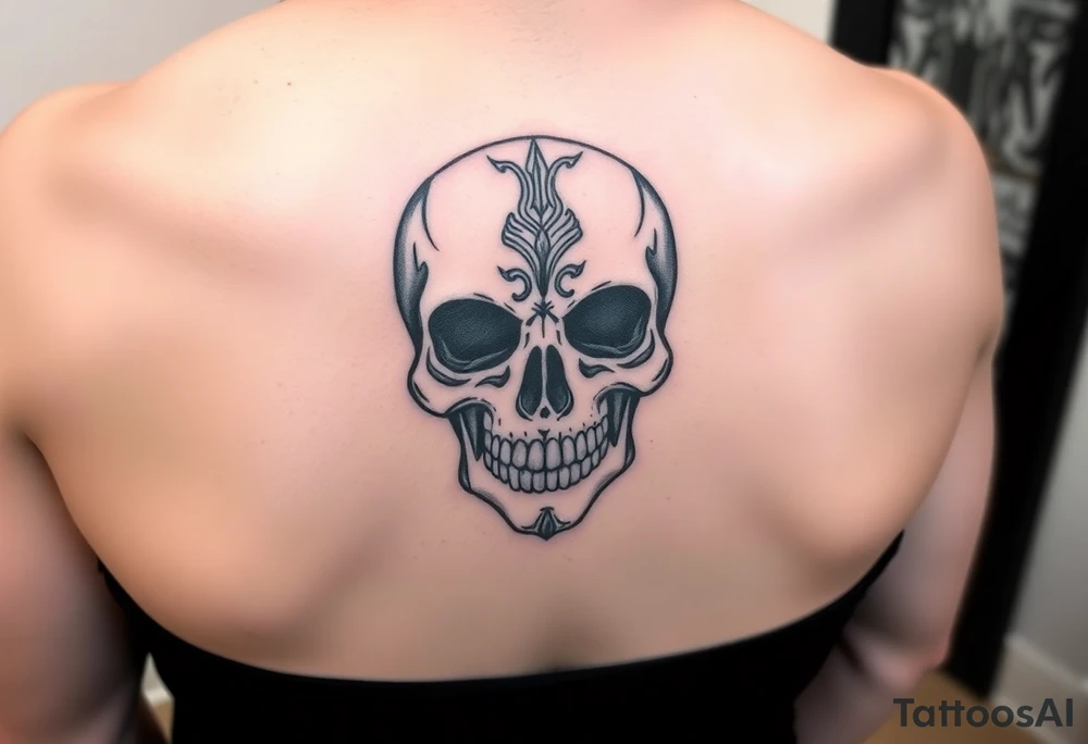 Mexican skull tattoo idea