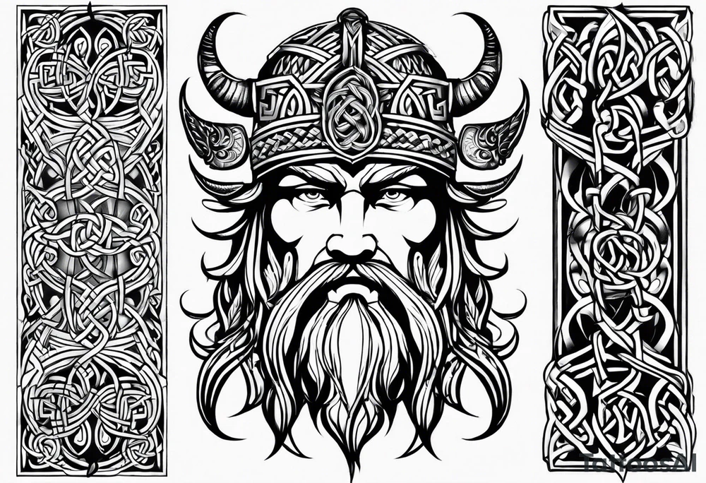 Celtic Viking sleeve tattoo tattoo idea