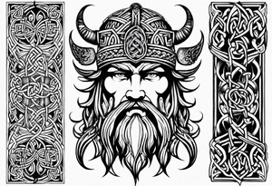 Celtic Viking sleeve tattoo tattoo idea