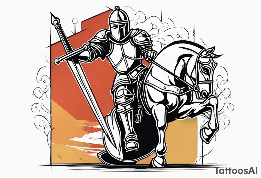 Knight in shining armor tattoo idea