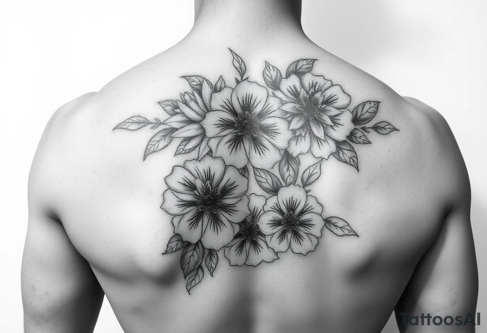 Looking for a cover-up tattoo with flowers pastel colors for months September, January, June, May, and July. tattoo idea