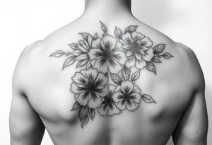 Looking for a cover-up tattoo with flowers pastel colors for months September, January, June, May, and July. tattoo idea
