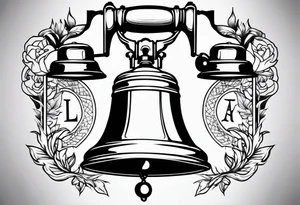 Liberty bell tattoo idea