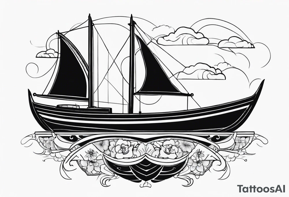 boat tattoo idea