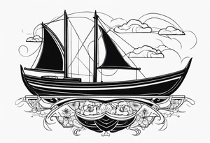 boat tattoo idea
