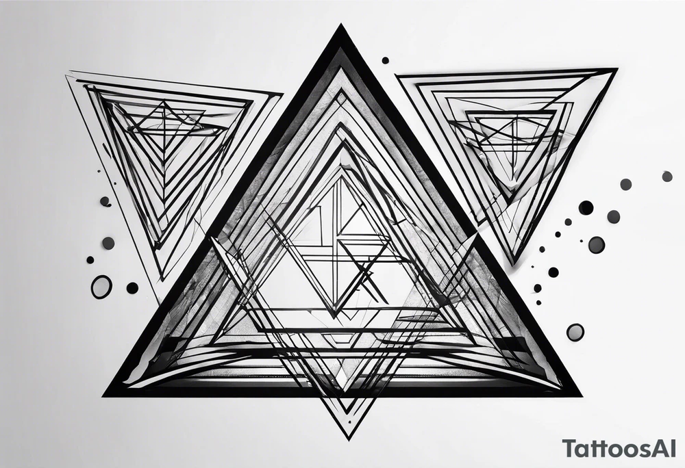 3 interconnecting triangles tattoo idea