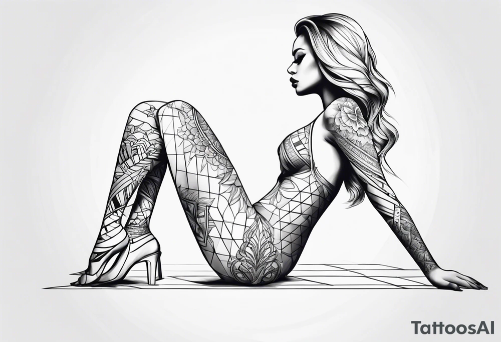 Female on hands and knee's tattoo idea