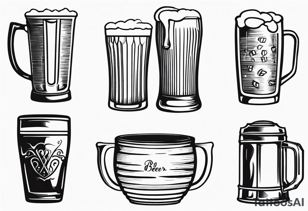 BEER CUP tattoo idea