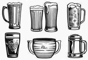 BEER CUP tattoo idea