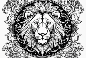 Leo symbol tattoo idea