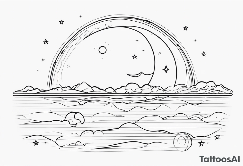 I love you to the moon and back tattoo idea