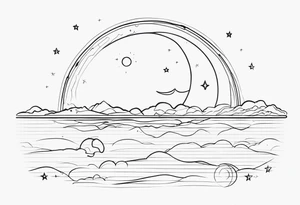 I love you to the moon and back tattoo idea
