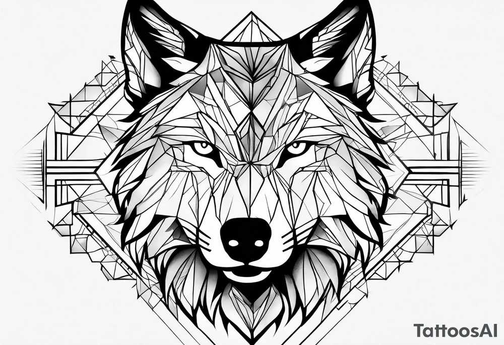 Wolf forearm tattoo idea