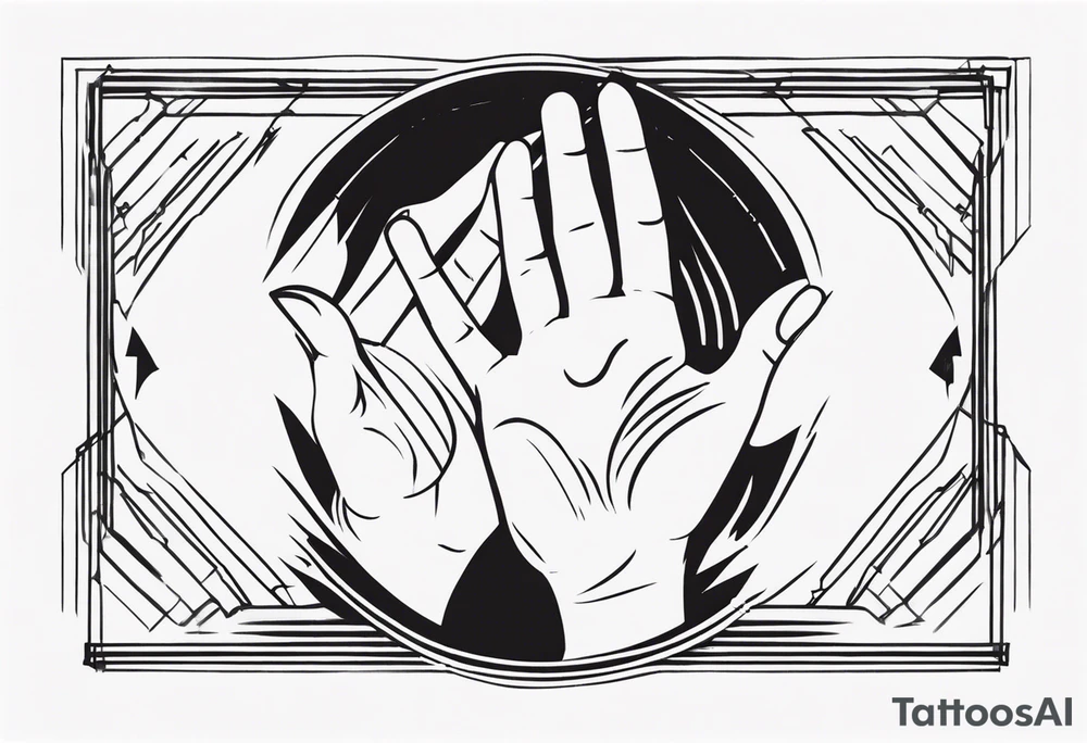 Rock and roll hands sign tattoo idea