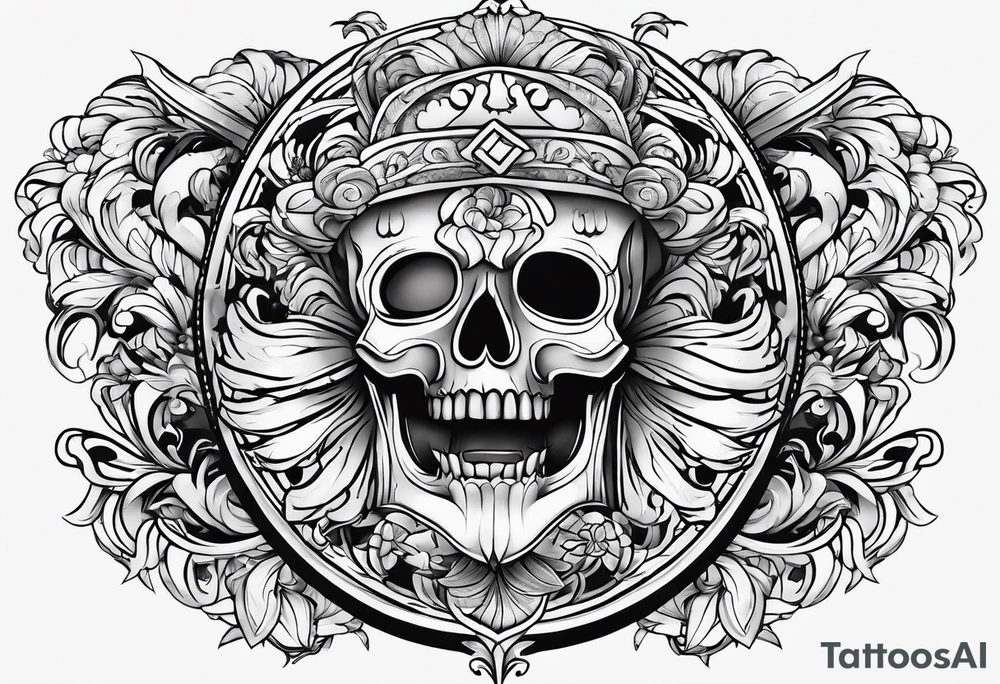 simple one piece tattoo idea
