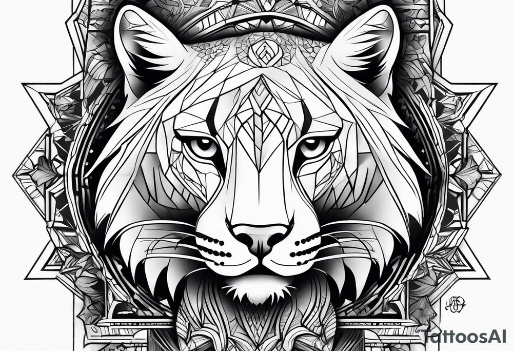 Big cat tattoo idea