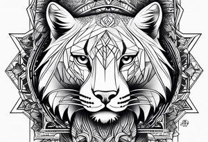 Big cat tattoo idea