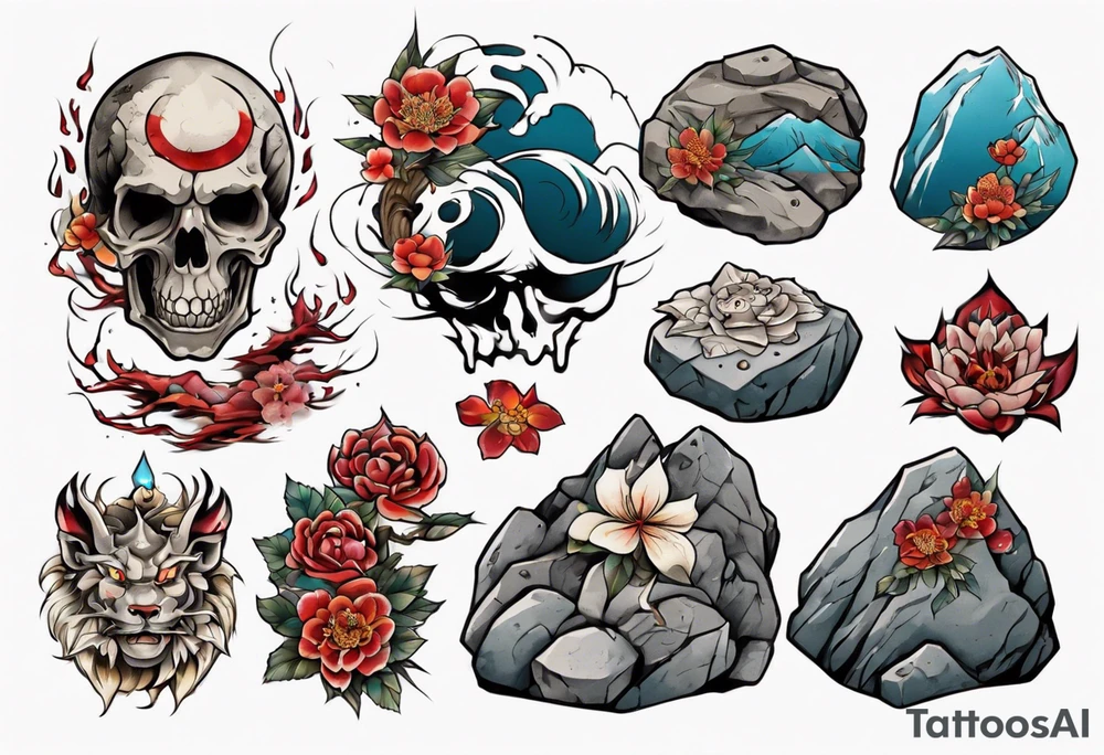 A rock tattoo idea