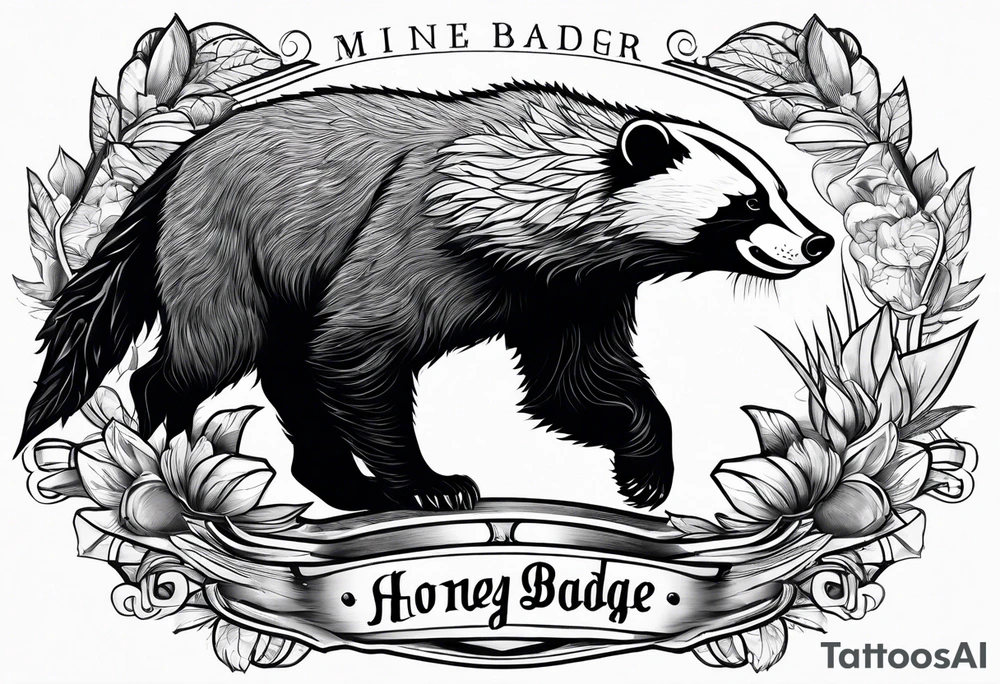 Mc honey badger tattoo idea
