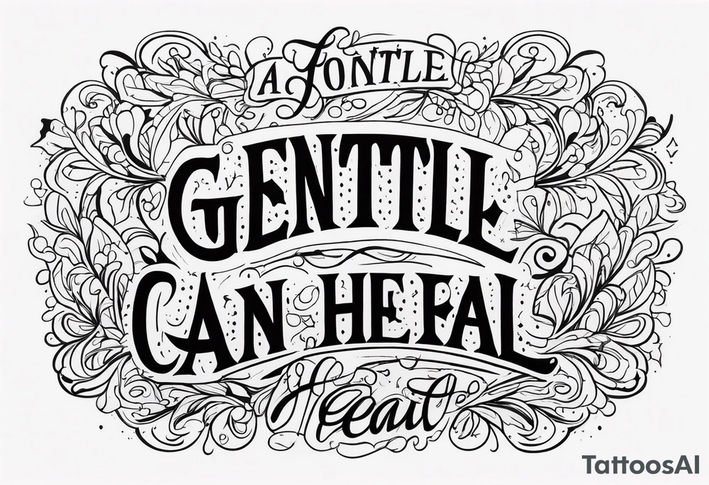 A gentle touch can heal tattoo idea