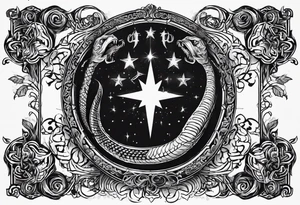 The Luke 10:19 bible verse: "Behold, I give unto you power to tread on serpents and scorpions, and over all the power of the enemy: and nothing shall by any means hurt you" tattoo idea
