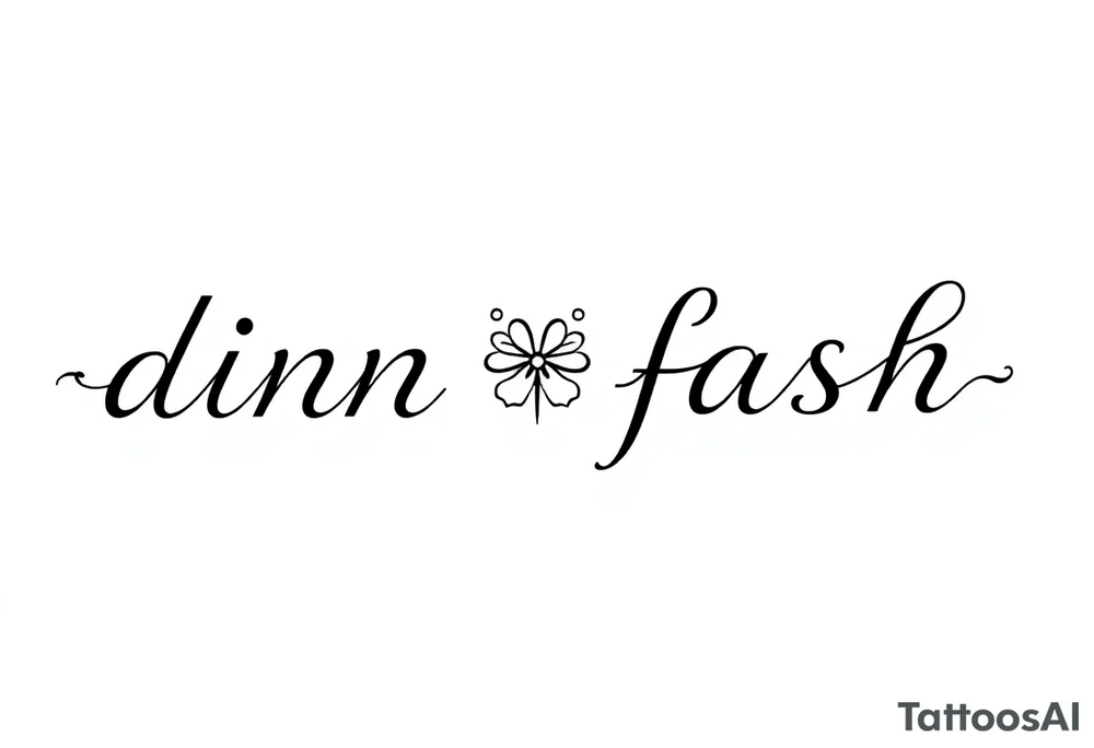 dinna fash. Style celtic flower. Dragon fly. Minimaliste. Simple. Sassanach tattoo idea