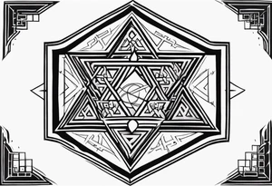 Ancient tetragrammaton to represent God's chosen one tattoo idea