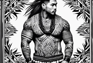 upper arm filipino tribal tattoo idea