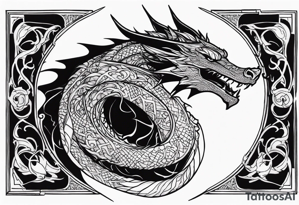 Smaug with the doctor tattoo idea