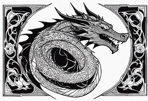 Smaug with the doctor tattoo idea