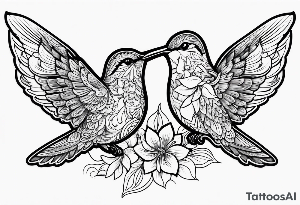 humming birds tattoo idea