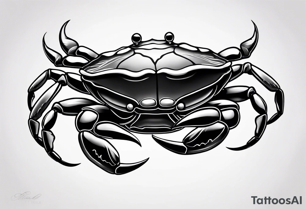Crab con  69 nelle chele tattoo idea