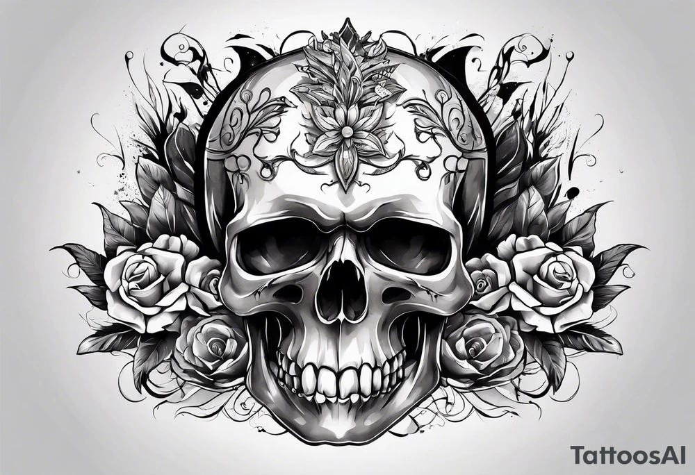 Collection of international skulls tattoo idea