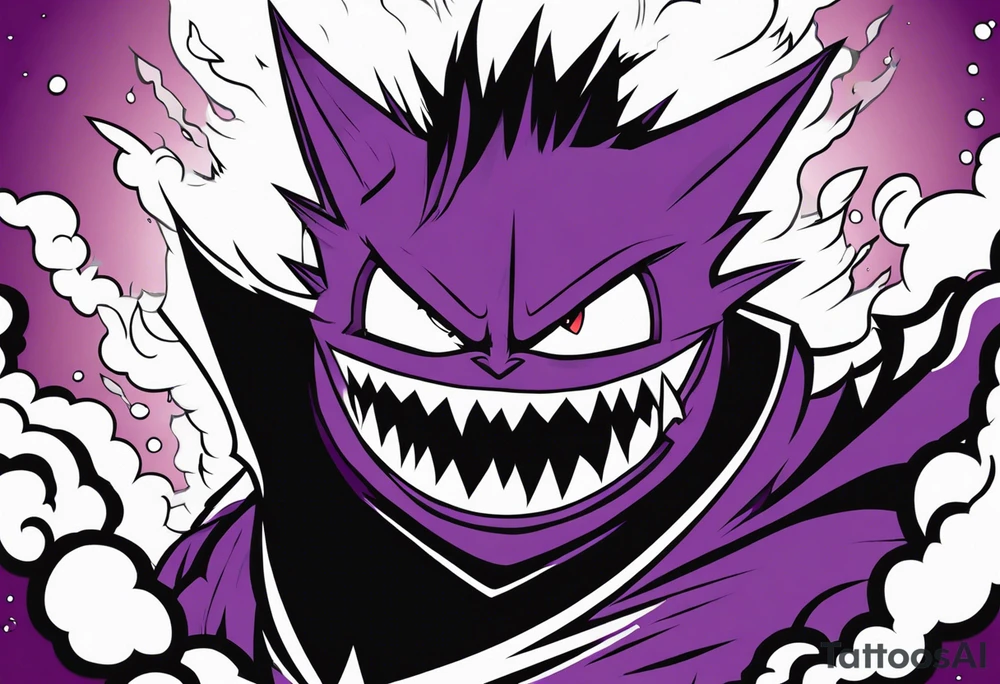 Gengar as Ichigo Kurosaki Vasto Lorde 
Hollow form tattoo idea