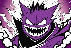 Gengar as Ichigo Kurosaki Vasto Lorde 
Hollow form tattoo idea