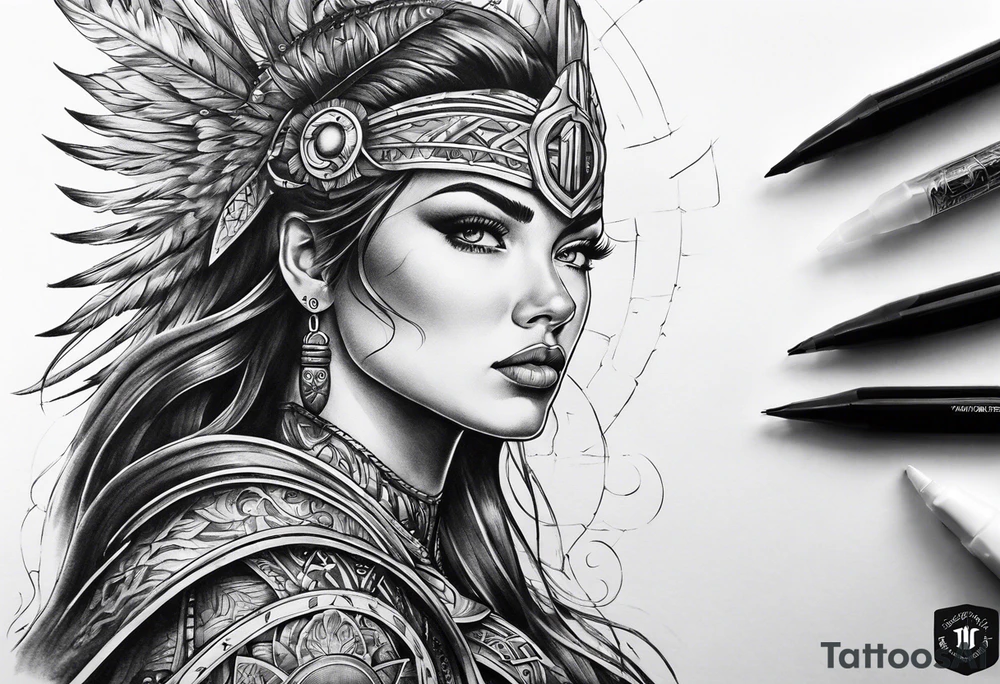 Time warrior tattoo idea