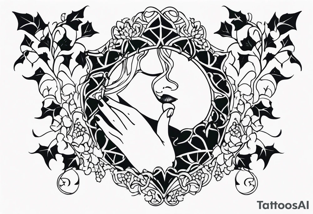 ivy, hands tattoo idea