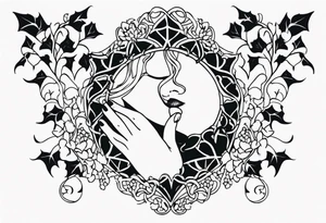 ivy, hands tattoo idea