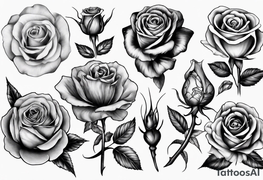 ROSAS NEGRAS tattoo idea