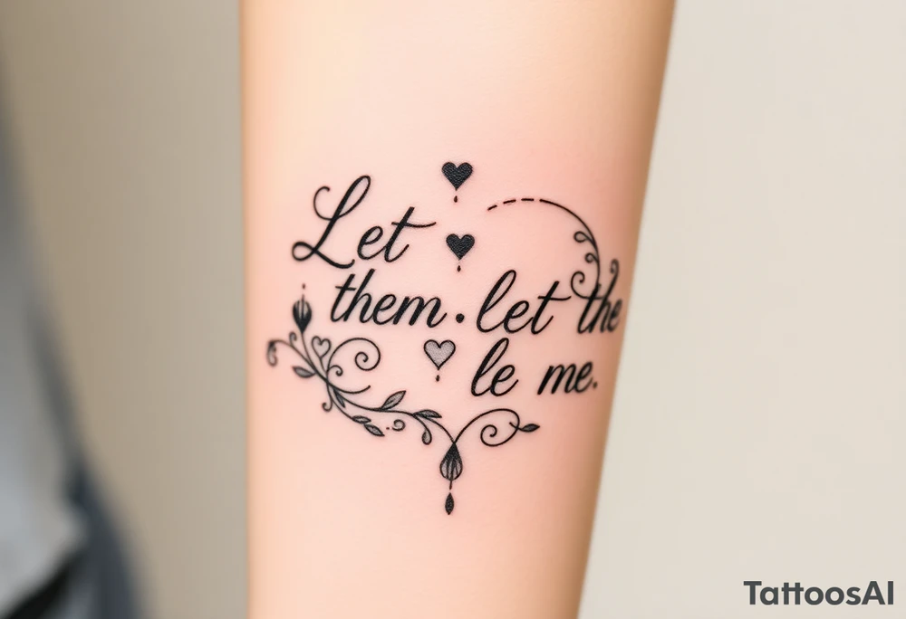 Let them and let me tattoo idea