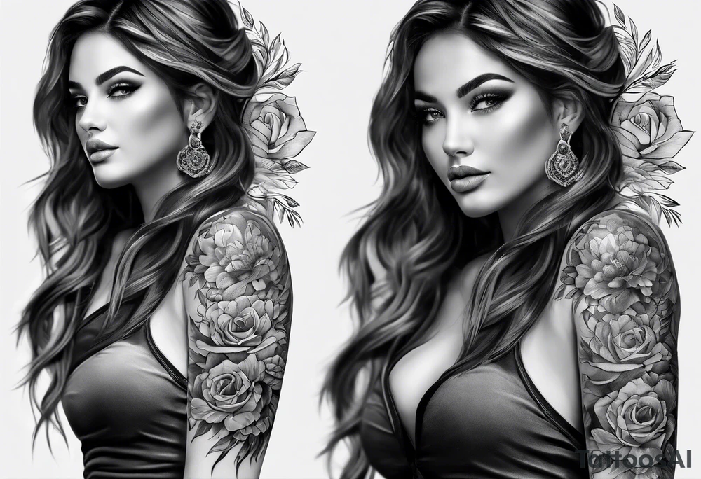 full sleeve tattoo from hand to shoulder tattoo idea
