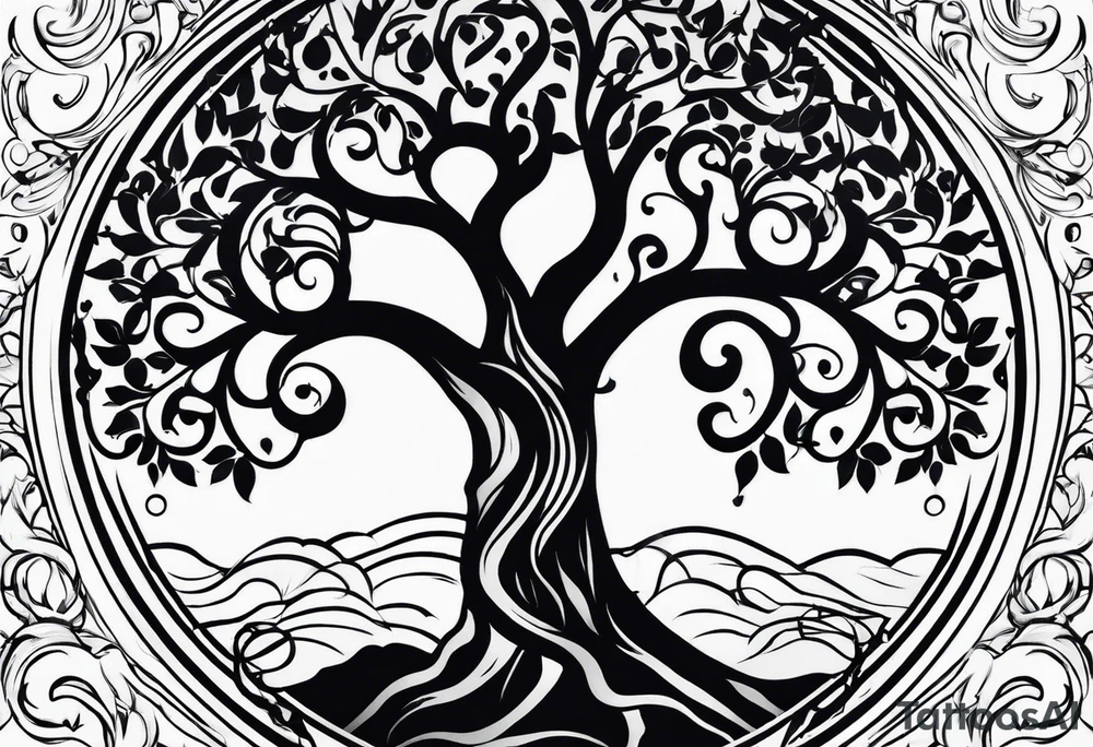tree of life tattoo idea